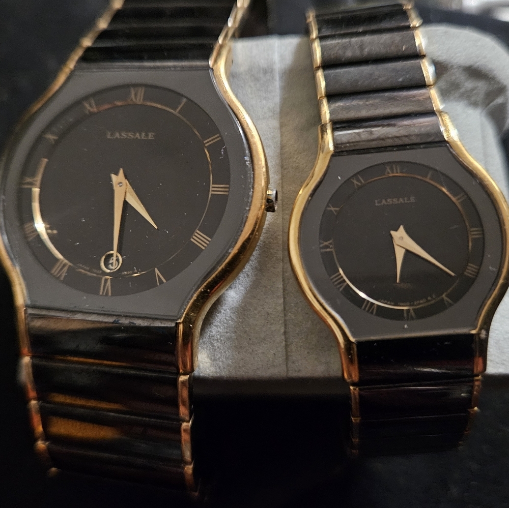 RARE VINTAG SEIKO LASSALE HIS AND HERS SET